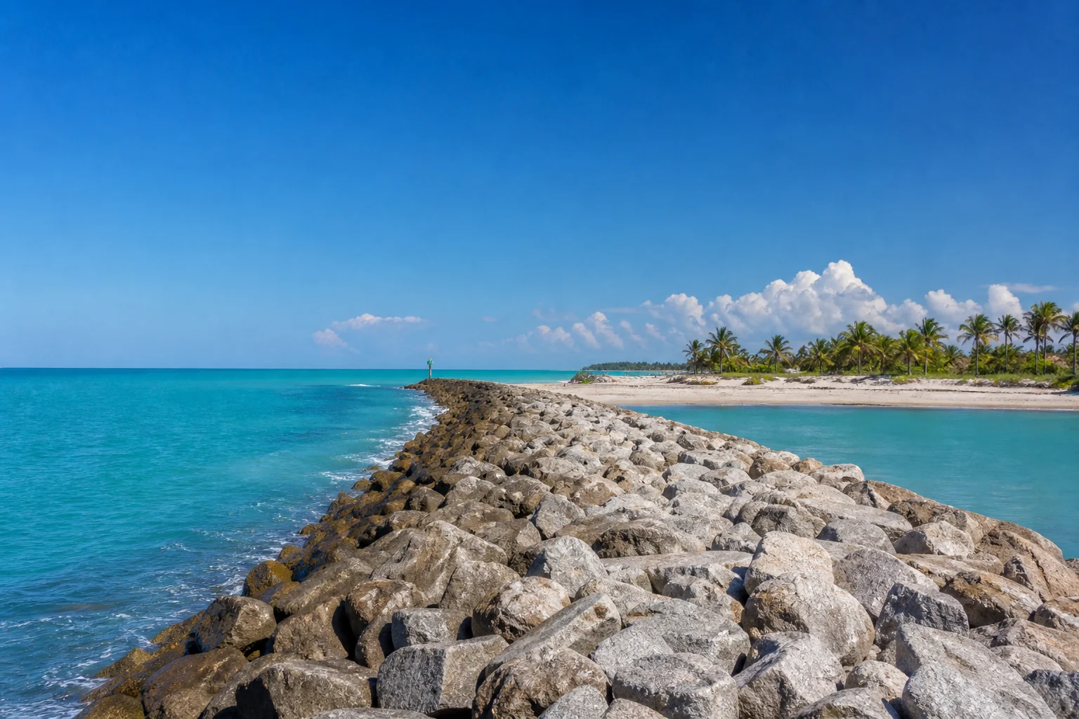 Fort Pierce beach in St. Lucie County, Florida