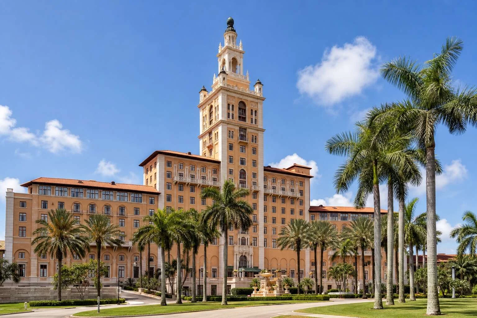 Historic Biltmore Hotel tower in Coral Gables, Florida