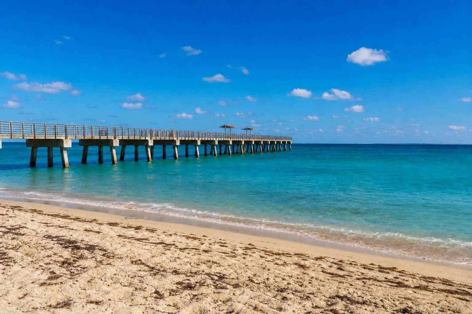 Lake Worth Beach pier over the Atlantic Ocean